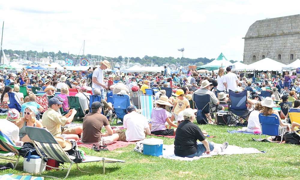 The Newport Folk Festival, one of the biggest summer festivals